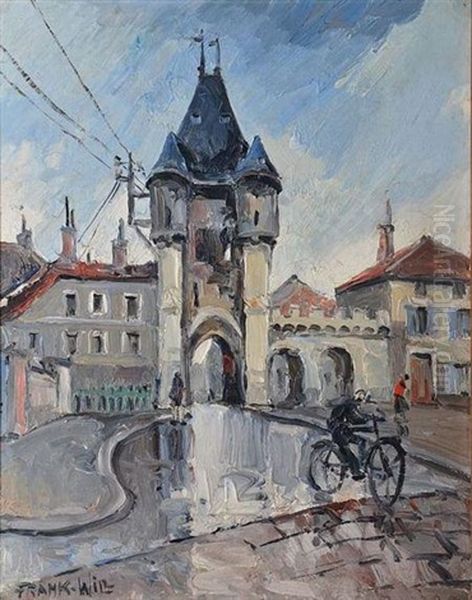 Moret-sur-loing, La Porte De Bourgogne (?) Oil Painting by  Frank-Will