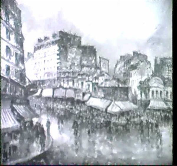 Paris, Montmartre, Rue Lepic Oil Painting by  Frank-Will