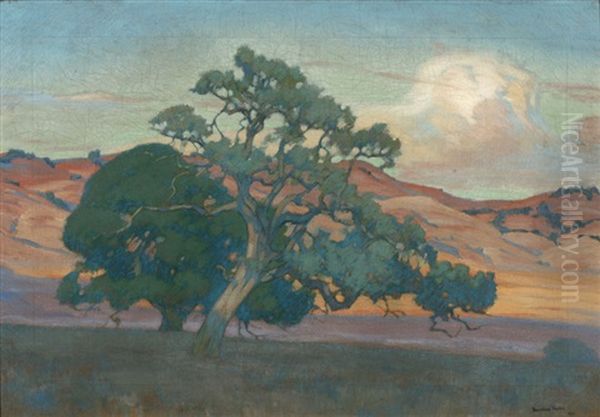 California Oaks, Late Afternoon Oil Painting by Douglass Fraser