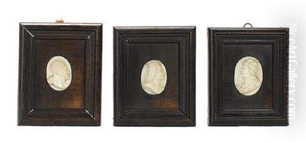 Tartar (+ 2 Others; 3 Works) Oil Painting by Theophil Wilhelm Freese