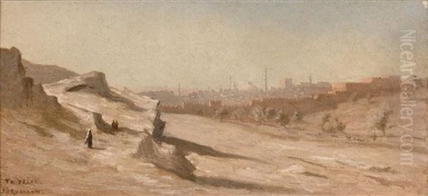 Vue De Jerusalem Oil Painting by Charles Theodore Frere