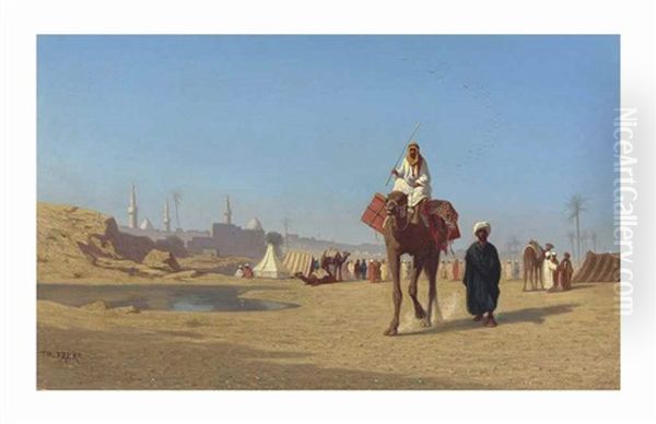 Outside The City Oil Painting by Charles Theodore Frere