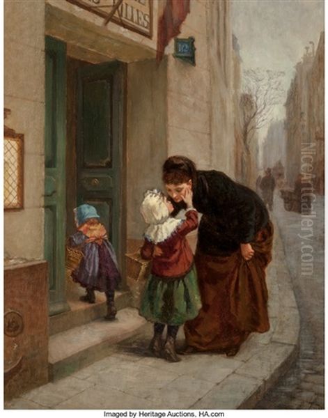 Au Revoir Oil Painting by Charles Theodore Frere