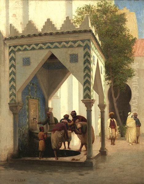 Le Lavoir Oil Painting by Charles Theodore Frere