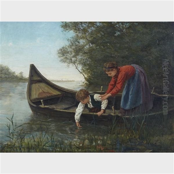 The Young Adventurers Oil Painting by Charles Theodore Frere