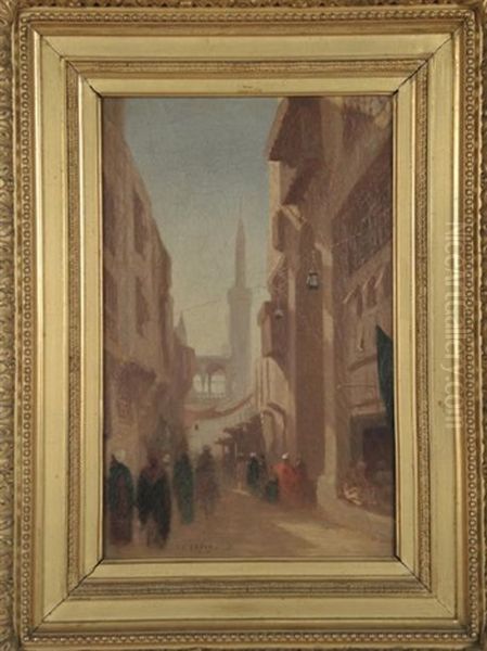 Rue Du Caire Oil Painting by Charles Theodore Frere