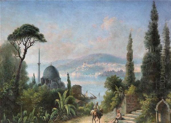 Peyzaj Oil Painting by Charles Theodore Frere