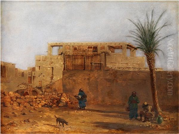 Orientalische Stadtansicht Oil Painting by Charles Theodore Frere