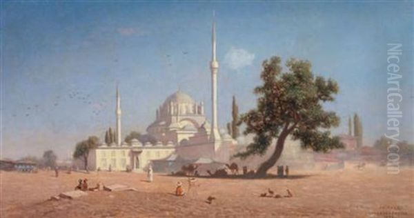 Istanbul Oil Painting by Charles Theodore Frere