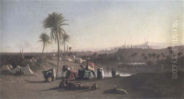 Le Caire Oil Painting by Charles Theodore Frere