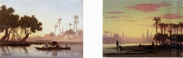 Sunrise, Cairo Oil Painting by Charles Theodore Frere
