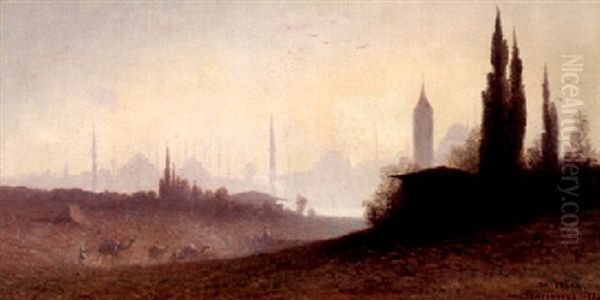 Constantinople Oil Painting by Charles Theodore Frere