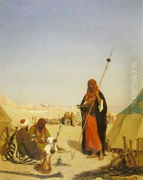 Outside The City Walls, Jerusalem Oil Painting by Charles Theodore Frere