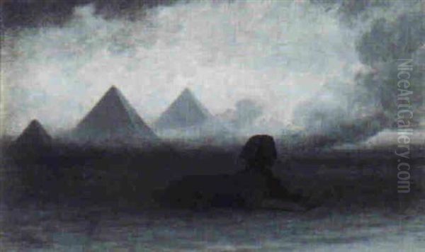 Le Feu Du Ciel Oil Painting by Charles Theodore Frere