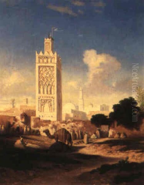 Oran: La Porte Principale Oil Painting by Charles Theodore Frere