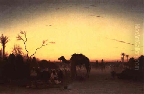Au Caire, Egypte Oil Painting by Charles Theodore Frere
