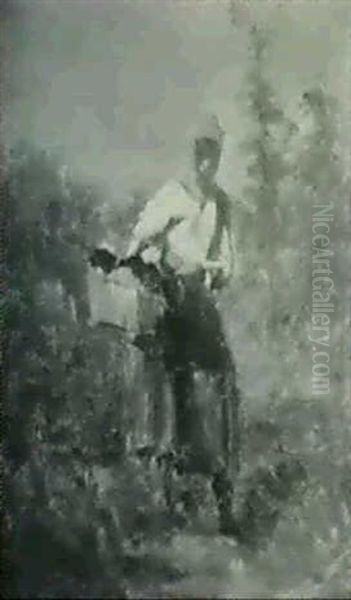 Campesina Oil Painting by Pierre Edouard Frere