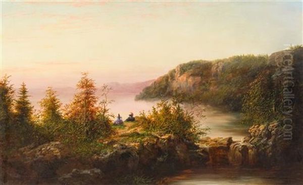 Seneca Lake Oil Painting by William Charles Anthony Frerichs
