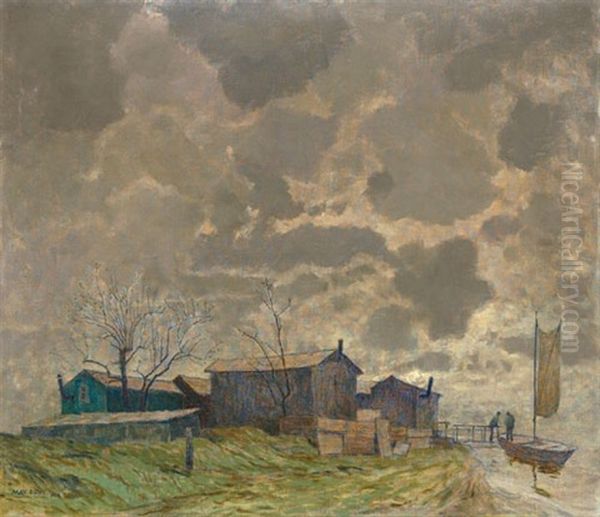 Landschaft Oil Painting by Max Frey