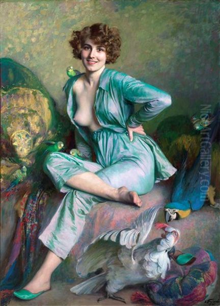 Unter Der Sternbrucke Oil Painting by Friant Emile