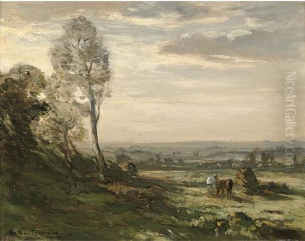 On Wareham Common, Dorset Oil Painting by Arthur A. Friedenson