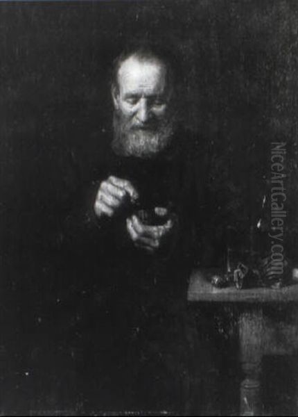 Stillvergn_gt Oil Painting by Friedrich V. Malheim Friedlaender