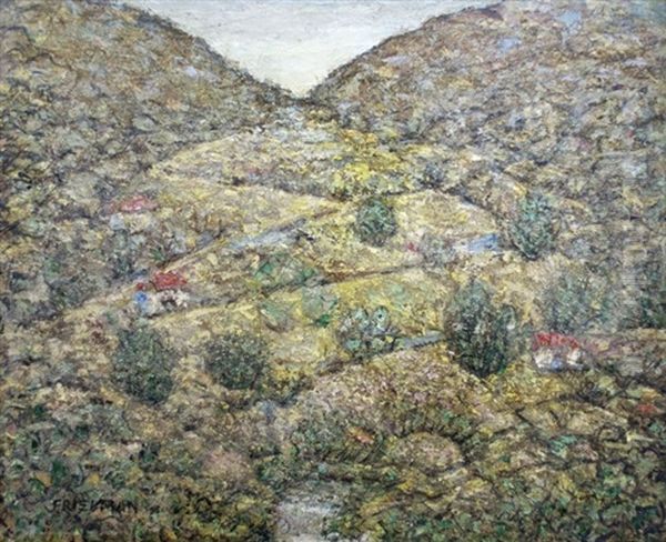 Floral Still Life Oil Painting by Arnold Aaron Friedman