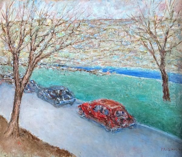 Floral Still Life Oil Painting by Arnold Aaron Friedman