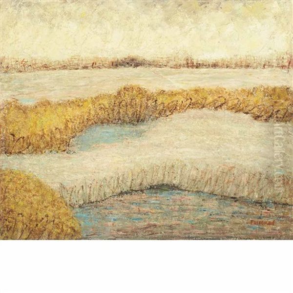 September Marshland Oil Painting by Arnold Aaron Friedman