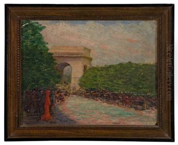 L'arc De Triomphe Oil Painting by Arnold Aaron Friedman