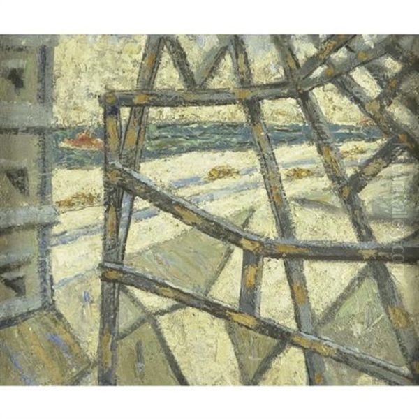 Central Parkway - Winter Oil Painting by Arnold Aaron Friedman