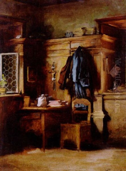 In Der Bauernstube Oil Painting by Harald Friedrich