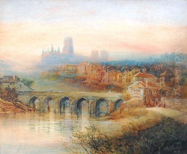 View Of Durham Oil Painting by Alexander Austen