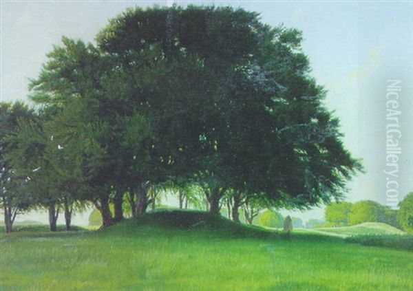 Fra Dyrehaven Oil Painting by Niels Fristrupp