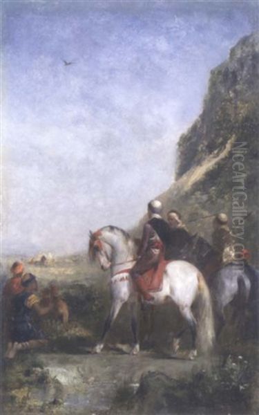 La Chasse Oil Painting by Eugene Fromentin