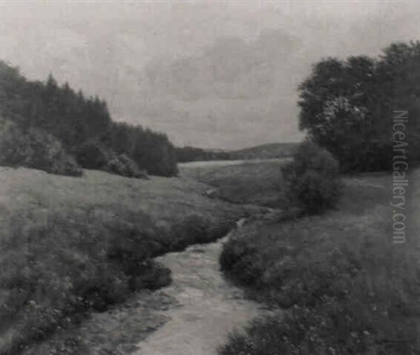 Im Schmittengrund (taunus) Oil Painting by Ernst Frommhold