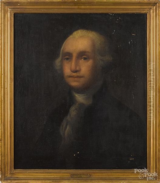 George Washington Portrait Oil Painting by Arthur Burdett (Sr.) Frost