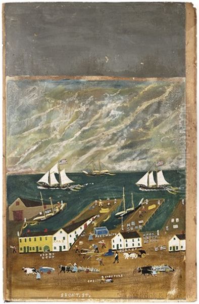 New England Coastal Scene Oil Painting by John O.J. Frost