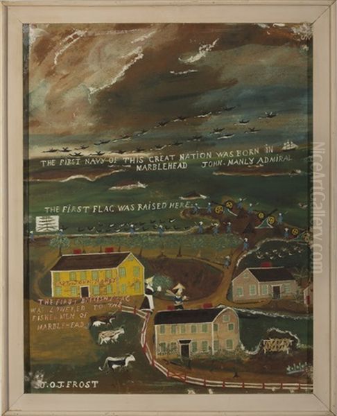 The First Navy Of The Great Nation Was Born In Marblehead Oil Painting by John O.J. Frost