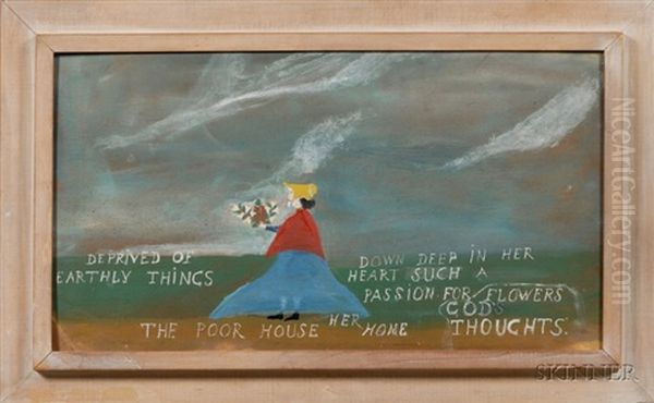 The Poor House Her Home Oil Painting by John O.J. Frost