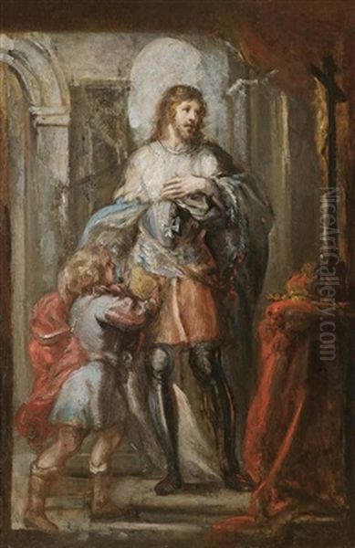 St. Louis As A Crusader Oil Painting by Philip Fruytiers