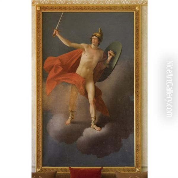 Mars Oil Painting by Friedrich Heinrich Fueger