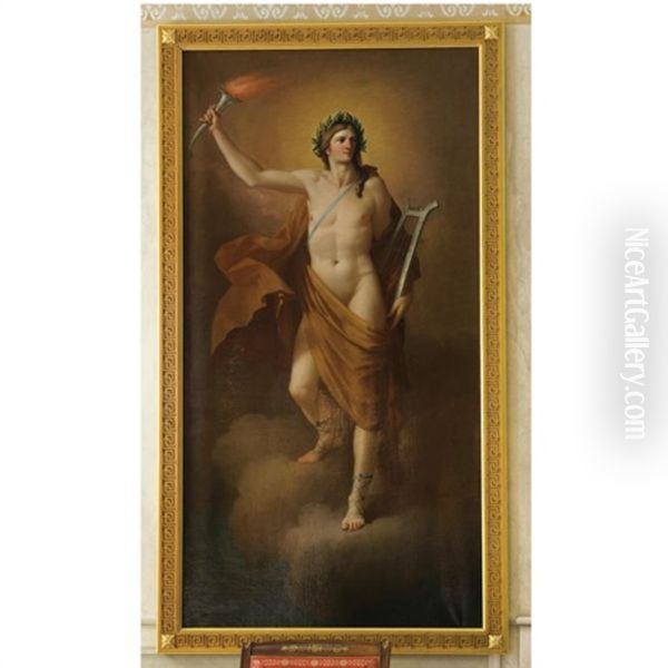 Apollo Oil Painting by Friedrich Heinrich Fueger