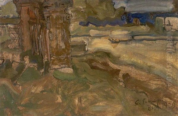 Balinesische Impression Oil Painting by Carl Fuhringer