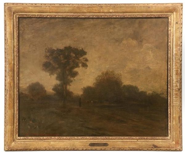 Summer Landscape Oil Painting by Edmund George Fuller