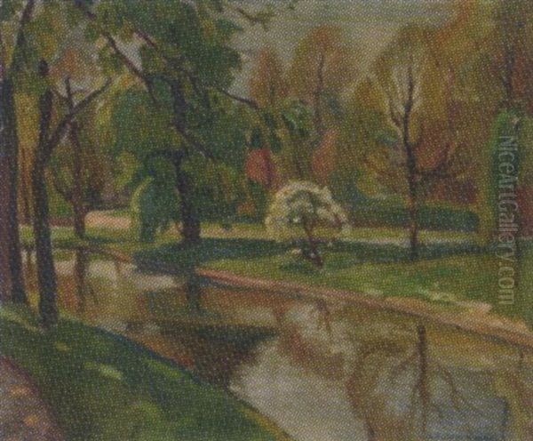 Vondelpark Oil Painting by Bernard Anton Funke-Kupper