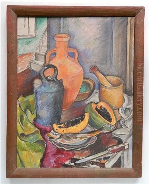 Enclosed Porch- Golden Heart Farm Oil Painting by Thomas Furlong