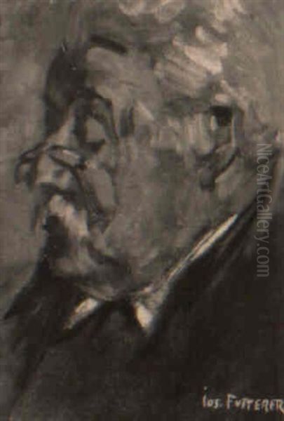 Portrat Eines Lesenden Oil Painting by Joseph Futterer