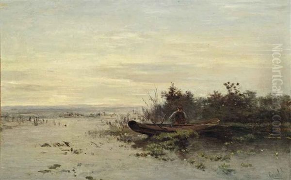 De Eerste Baars (vroege Morgen): The First Sea Bass Oil Painting by Paul Joseph Constantine Gabriel