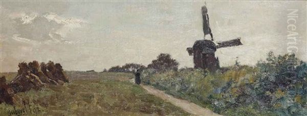 Near Elspeet Oil Painting by Paul Joseph Constantine Gabriel